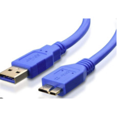 Kabelis Brackton USB-A Male - USB Micro B Male 0.5m Blue