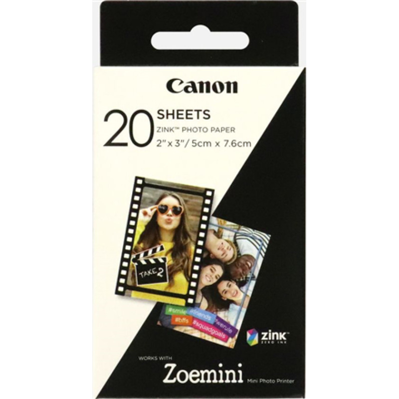 CANON ZINK PAPER ZP-2030 20 SHEETS