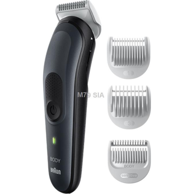 Braun Body Groomer BG3340 Cordless and corded  Operating time (max) 80 min  NiMH  Black|Grey