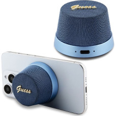 Guess Bluetooth speaker GUWSC3ALSMB STAND MAGNETIC SCRIPT METAL blue