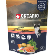 Ontario Konservi suņiem : Ontario Dog Salmon with vegetables in broth, 300g