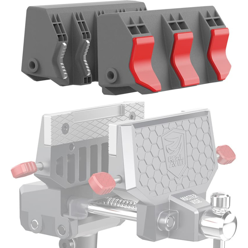 Real Avid - Nomaiņa Smart-Jaws caurule-Fit for Master Gun Vise - AVSFJPF