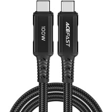 Acefast Pīts USB-C kabelis 100W 20V 5A 2m Melns