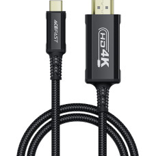 Acefast Audio-video kabelis USB-C - HDMI 4K 60Hz HDR 1,8m - melns