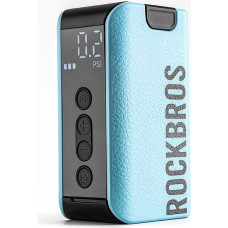 Rockbros Elektriskais sūknis velosipēdu riepām bumbām baloniem matračiem 1.37bar / 20PSI - zils