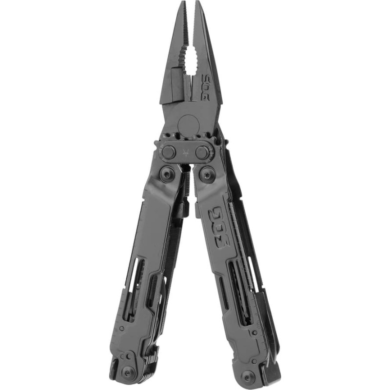 SOG - PowerAccess Multitool PA2002-CP - Nerūsējošais tērauds - 21 instrumenti + uzgaļu komplekts - Melns - PA2002-CP