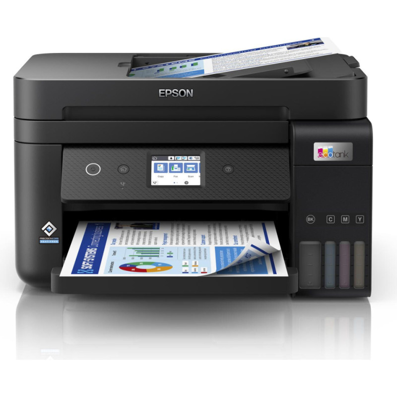 Epson EcoTank ET-4850 Tintenstrahl-Multifunktionsdrucker (A4  Drucken  Kopieren  Scannen  Fax  Tintentanksystem  USB)