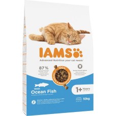 Iams Sausā barība kaķiem - IAMS CAT ADULT OCEAN FISH 10KG