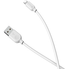 Borofone X14 Lightning Datu uzlādes kabelis (MD818) 100 cm Balts