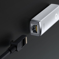 Baseus Adapter Lite Series - USB to RJ45 - 100 Mbps (WKQX000002) white