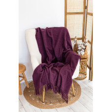Sprādzes merino vilnas sega 140x200 violeta plūme ar bārkstīm