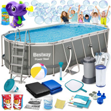 Bestway Rāmis dārza baseins 549 x 274 x 122 cm 17in1 56710