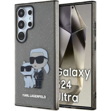 Karl Lagerfeld KLHCS24LHNKCTGK S24 Ultra S928 czarny|black hardcase Glitter Karl&Choupette