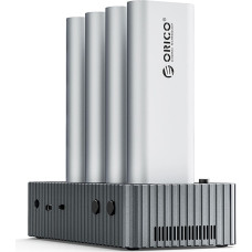 Orico IT48N-C 4 disku M.2 NVME klona dokstacija — pelēka
