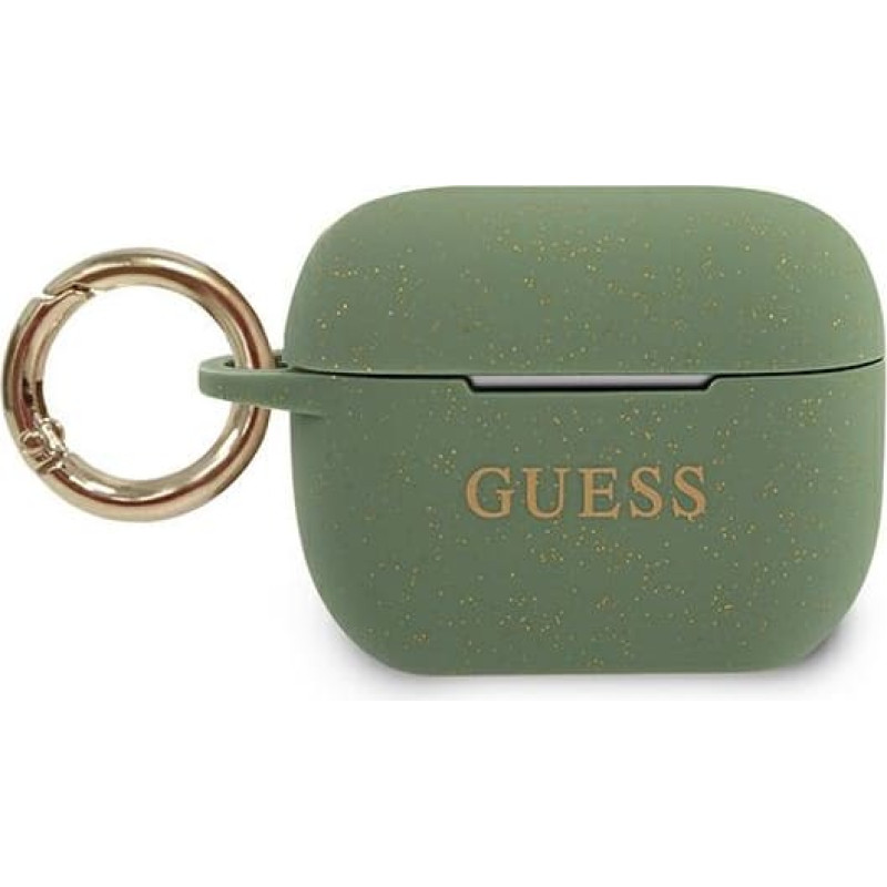 GUACAPSILGLKA Guess Silicone Case for Airpods Pro Khaki