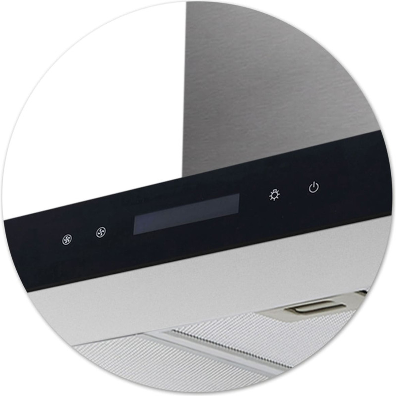 Berdsen Virtuves tvaika nosūcējs 90 cm nerūsējošā tērauda BE-90S