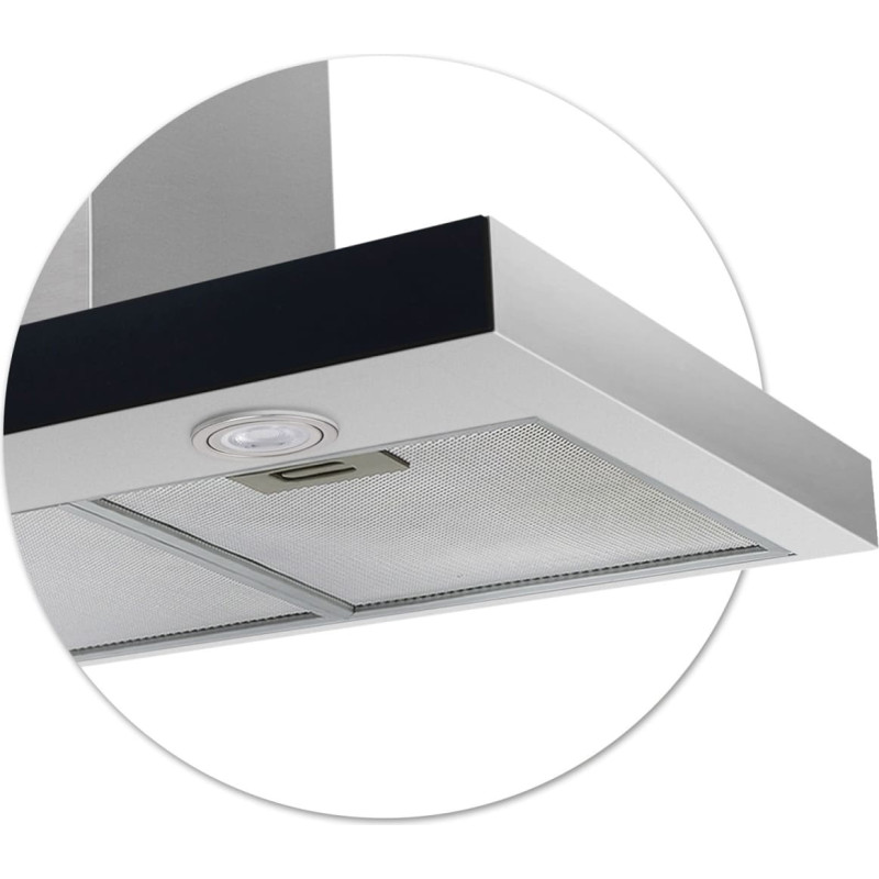 Berdsen Virtuves tvaika nosūcējs 90 cm nerūsējošā tērauda BE-90S