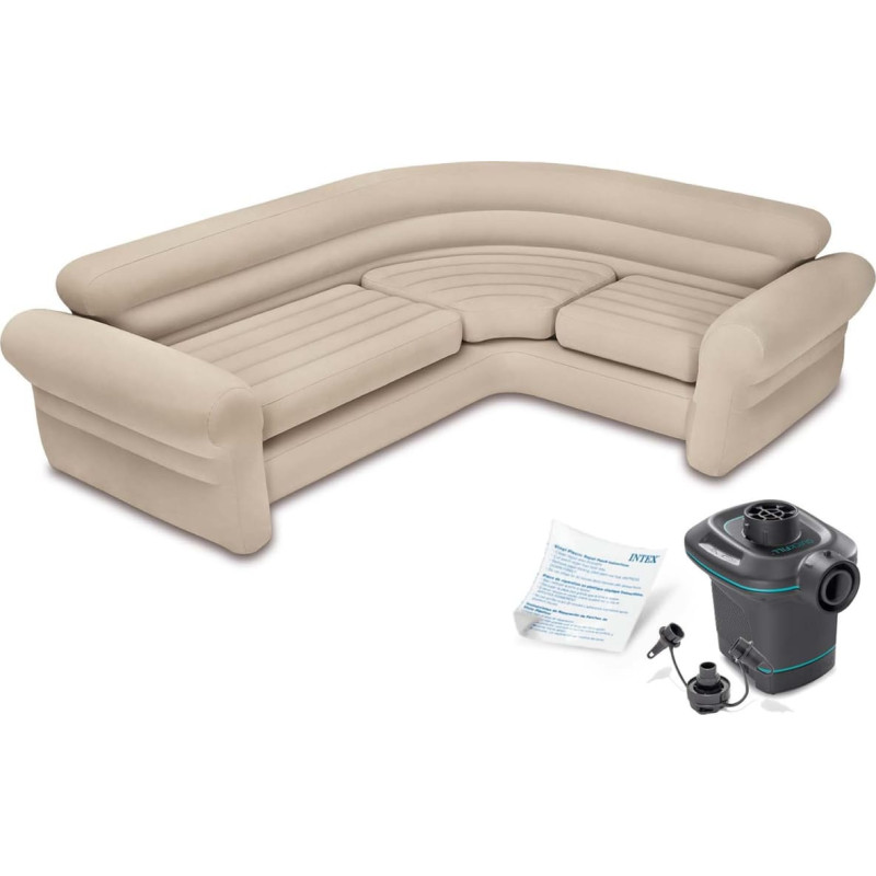 Intex Piepū&scaron;amā stūra dīvāns 257 x 203 x 76 cm 68575-66640