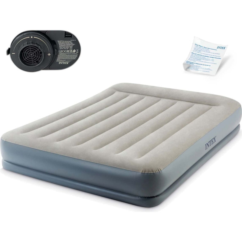 Intex Piepū&scaron;amais matracis 203x152x30 cm ar iebūvētu elektrisko sūkni 64118