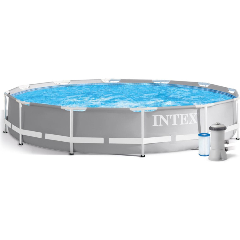 Intex Dārza rāmja baseins 366 x 76 cm 16 collas 1 26712 + burbuļu ma&scaron;īna BEZ MAKSAS