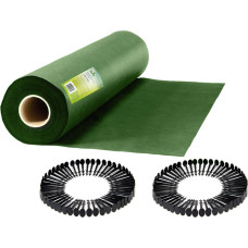 Plonos Dārza agrotekstils 1,6 m x 50 m 90 g/m2 + 100 adatas - zaļš