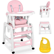 Ricokids 5in1 Sinco rozā barošanas krēsliņš