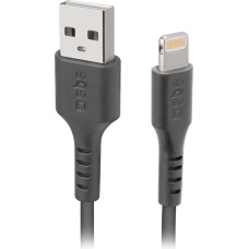 SBS Kabelis MFi sertificēts USB-A - iPhone Lightning 1m - melns