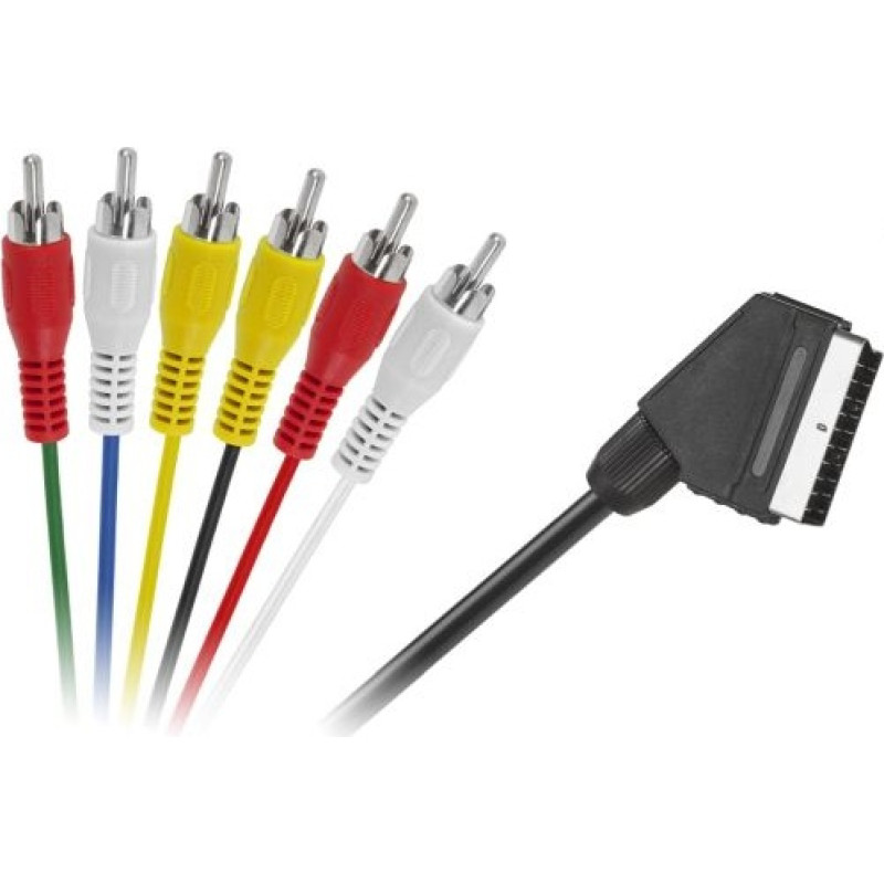 Blackmoon KPO2711 SCART|6RCA kabelis