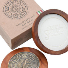 Captain Fawcett Scapicchio Shaving Soap - Shaving soap in a wooden box.