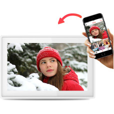 Denver Digitālais rāmis 10.1'' 16GB microSD WiFi Frameo PFF-1021W - balts