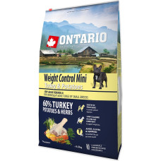Ontario Sausa barība suņiem – ONTARIO Mini Weight Control Turkey & Potatoes 6.5 kg