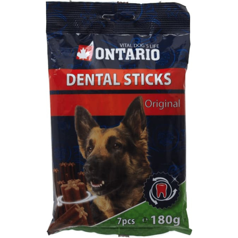 Ontario Gardums suņiem : Ontario Dental Stick Original, 180 g