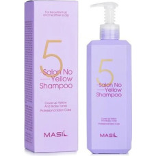 Masil 5 Salon No Yellow Shampoo - Purple shampoo neutralizing yellow tones.