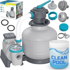 Bestway Smilšu sūknis peldbaseiniem 11355 l/h 58486 + daudzfunkcionālas tabletes