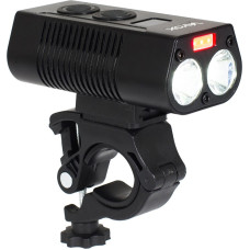 Vayox VA0045 2in1 Velo un Skrejriteņa Super Spilgts 15W XML COB LED lukturis ar rāmja fiksāciju IPX6 750lm 200 metri Melns
