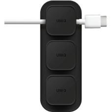 UNIQ Pod Mag magnetyczny organizer do kabli + baza ciemnoszary|charcoal dark grey