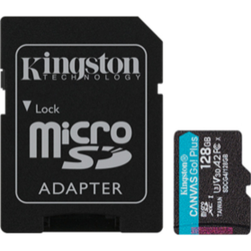 Atmiņas karte Kingston microSDXC Canvas Go Plus Gen4 128GB