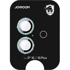 Joyroom iPhone 16/16 Plus objektīva aizsargstikls - zaļš