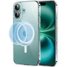 Ugreen iPhone 16 Plus elegants, caurspīdīgs magnētiskais maciņš ar MagSafe aizsargpārklājumu — caurspīdīgs