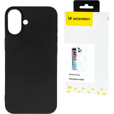 Wozinsky Samsung Galaxy S24 FE MagSafe šķidrā silikona maciņš - melns