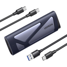 Ugreen M.2 NVMe/SATA SSD korpuss - sudrabs