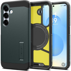 Spigen Samsung Galaxy S25+ Tough Armor MagSafe maciņš-pārvalks - zaļš