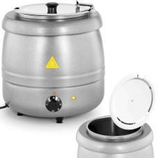 Royal Catering Termosts zupai, nerūsējošā tērauda, vēss pieskāriens, 400 W, 10 l, 35-80C, sudraba krāsā