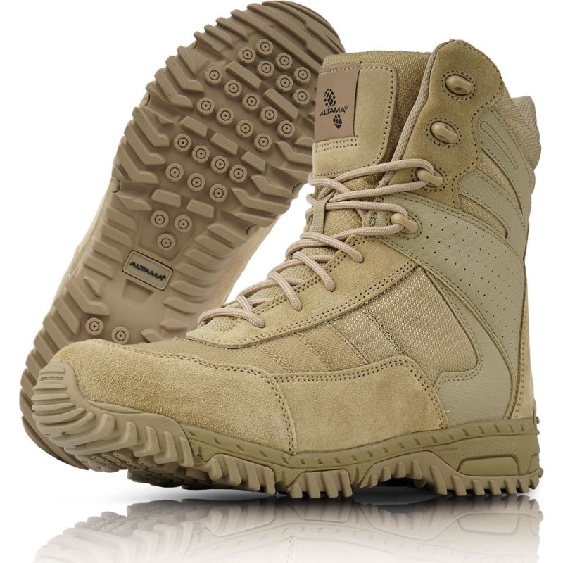 Altama - Taktiskie zābaki Vengeance SR 8'' ar sānu rāvējslēdzēju - brūnā krāsā - 305302 (46)