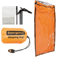 Fox Outdoor - Avārijas termo guļammaiss ar krameni - oranžs - 31100