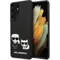 Karl Lagerfeld KLHCS21LPCUSKCBK S21 Ultra G998 black hardcase Ikonik Karl & Choupette