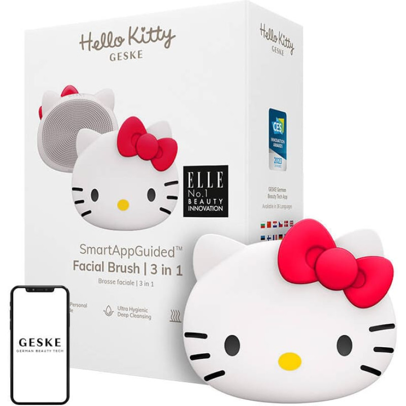 Geske Facial Cleaning Brush 3in1 Geske with APP (Hello Kitty starlight)