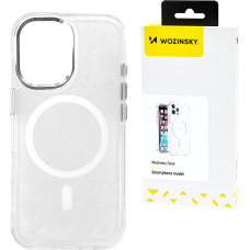 Wozinsky Samsung Galaxy S25 Ultra Mag Safe aizsargvāciņš - caurspīdīgs ar mirdzumiem