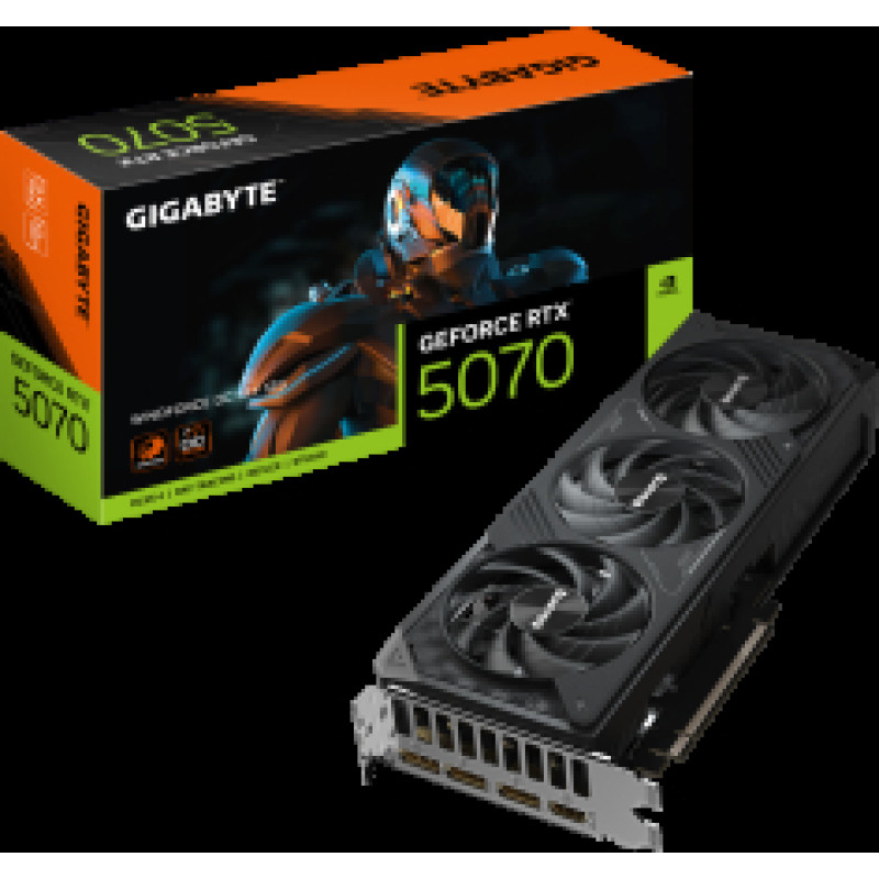 Videokarte Gigabyte GeForce RTX 5070 Windforce SFF 12GB GDDR7 DLSS4