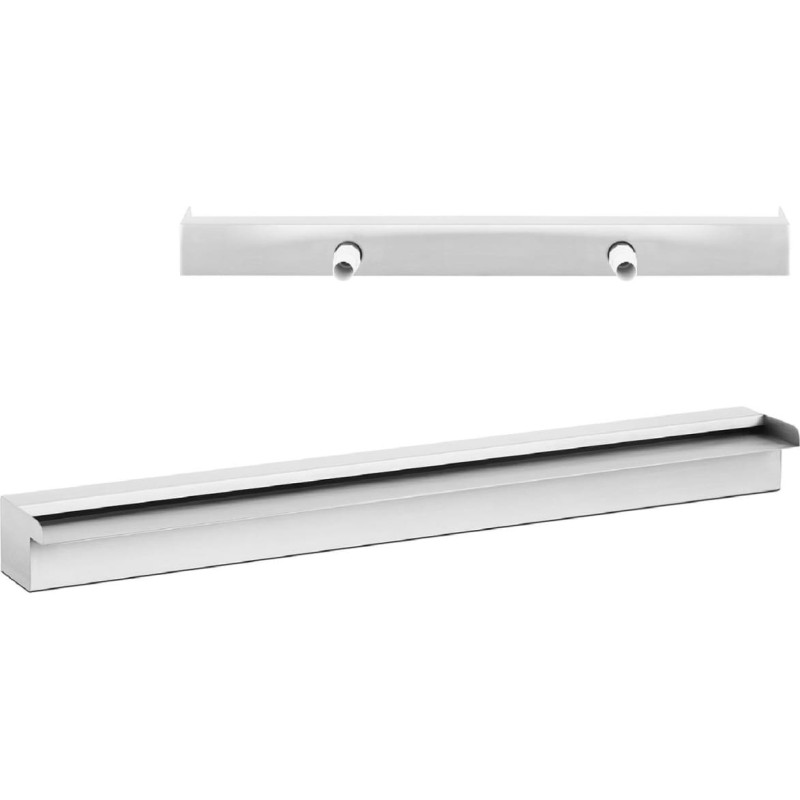 Uniprodo Nerūsējo&scaron;ā tērauda kaskādes ūdenskrituma snīpis dārza dīķim 90 cm